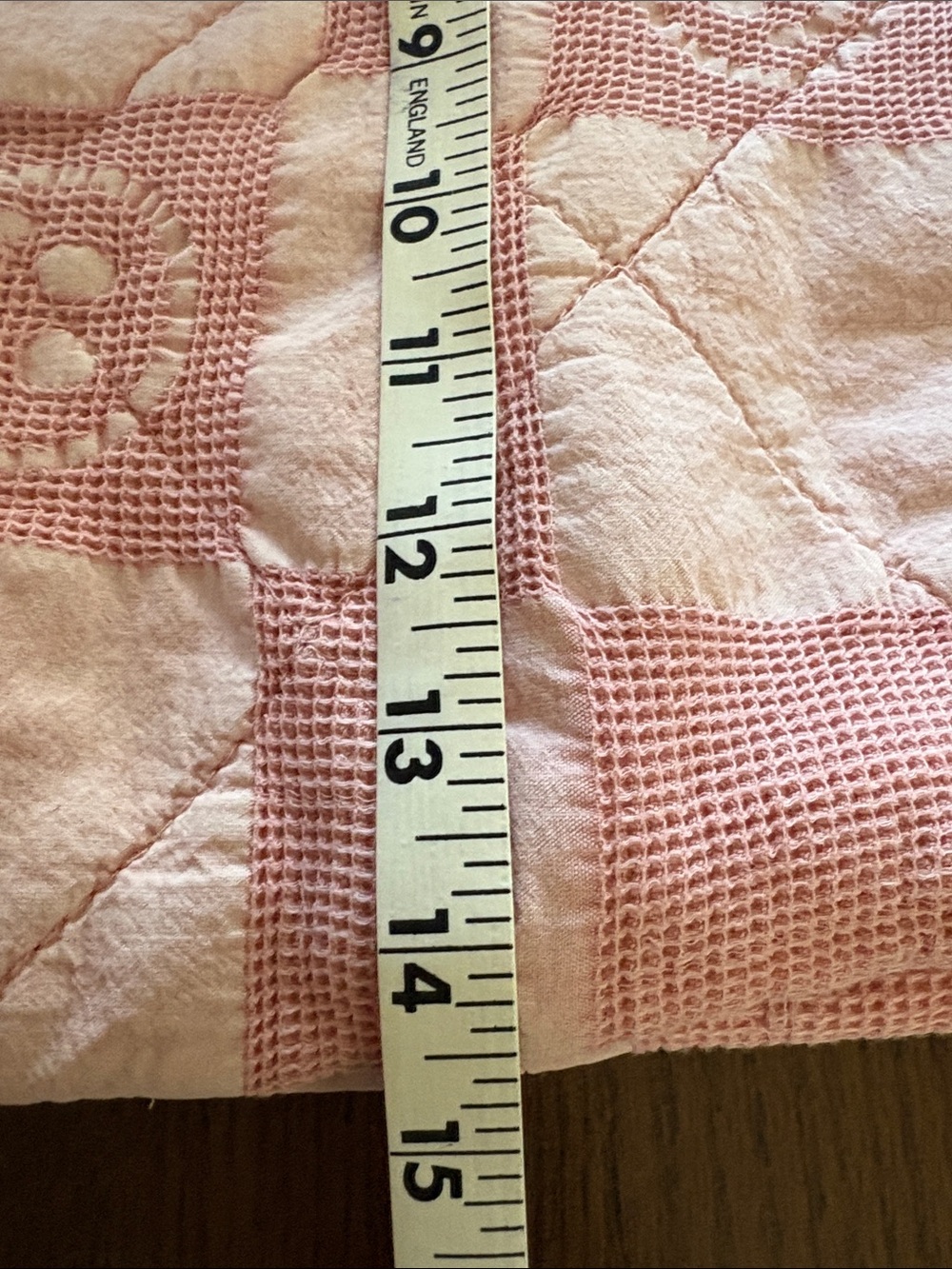Quilted Pink Patchwork Tote Bag,Handmade - Picture 6 of 8